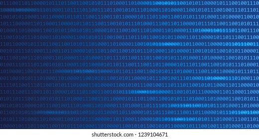 blue digital binary code web technology background vector illustration EPS10