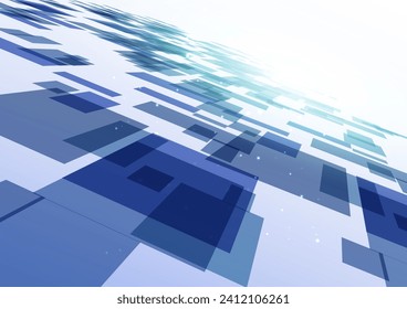 blue digital cyber image background