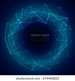 blue digital futuristic technology mesh background 