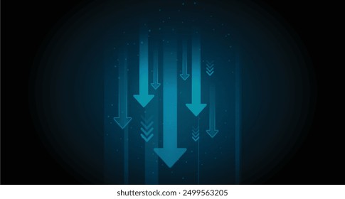 a blue digital illustration art background.