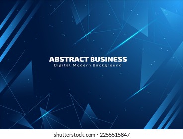 Blue Digital Modern Abstract Background Design