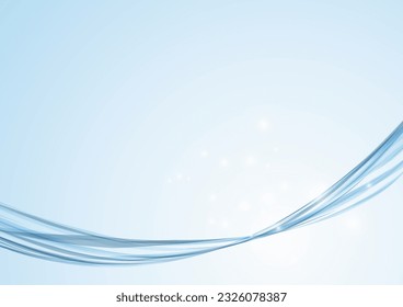blue digital network line background