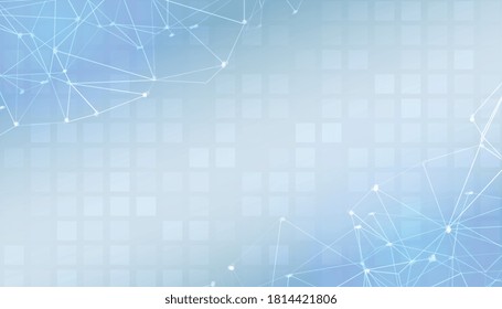 blauer digitaler Präsentationsbanner mit Textraum