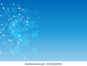 blue digital science image background