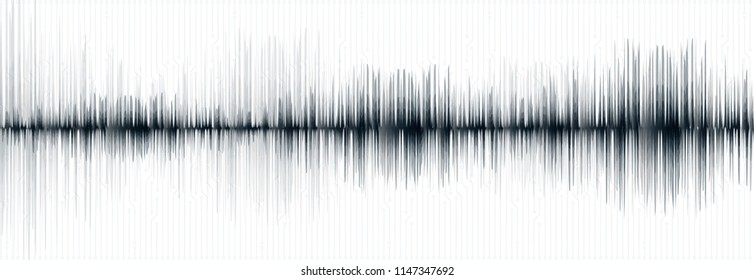 Blue Digital Sound Wave with Technology Microchip  Background,audio and earthquake wave diagram concept,design for music studio and science,Vector Illustration.