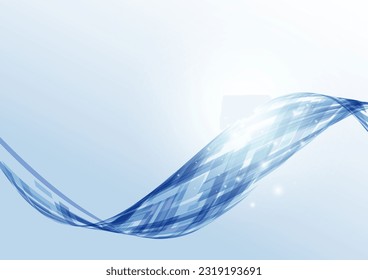blue digital technology texture background