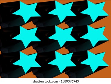 blue dimensional star background is beautiful