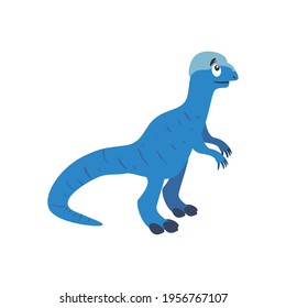 blue dinosaur on white background