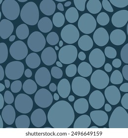 Blue dinosaur skin seamless pattern