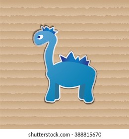 Blue dinosaur Vector Illustration, cool dinosaur character design, Dinosaurs cartoon character, Cute dinosaur,  dinosaur character art,  dinosaur character flat,  dinosaur character icon