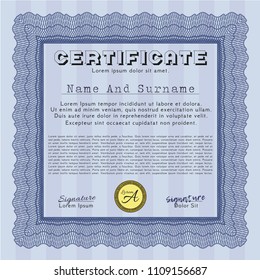  Blue Diploma template. With complex background. Customizable, Easy to edit and change colors. Modern design. 