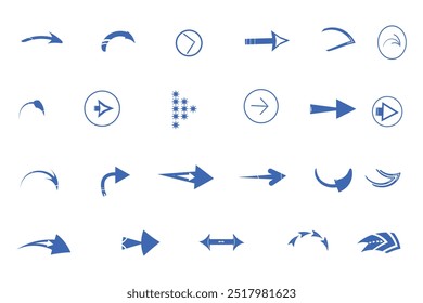 Blue Directional Arrows,Right Arrow, Arrow left icon, arrow right icon and arrow vector icon for UI design