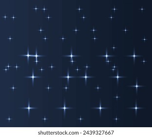 Blue disco background with sparkling lights vector