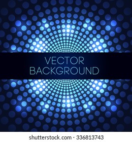 Blue Disco Ball Vector Background