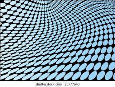 Blue disco dots