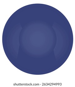  Placa de prato azul. ilustração vetorial