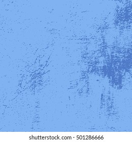 Blue Distressed Texture for your design. Empty Grunge Element. EPS10 vector.