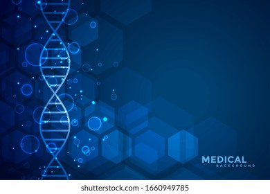 Blue Dna Blue Medical And Healthcare Background Design