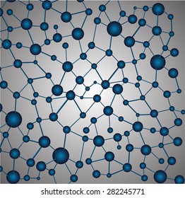 blue DNA symbol. icon. Vector illustration. infographics. Abstract gene chain background.Can be used as medical,genetic,pharmaceutical, science industries.silver background