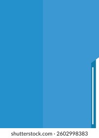 Blue Document Icon simple Illustration