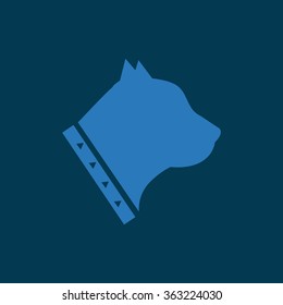 Blue dog icon 