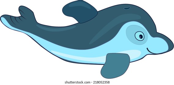 Blue dolphin toy