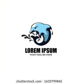 BLUE DOLPHINS LOGO. VECTORLOGO FOR A COMPANY