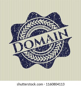 Blue Domain distress rubber grunge texture seal