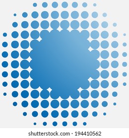 blue dot background vector