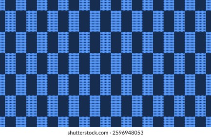 blue dot, checkerboard, seamless repeat pattern, design for fabric print or wrap paper background wallpaper