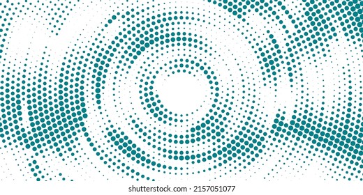 Blue dot circle abstract background