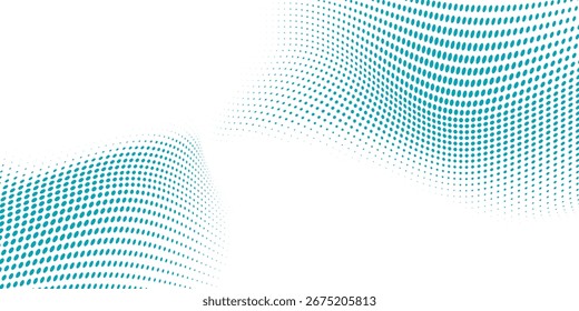 Fundo branco de meio-tom de cor de ponto azul. Design simples de padrão de pontos escalonados. Comic pop art estilo papel de parede moderno.