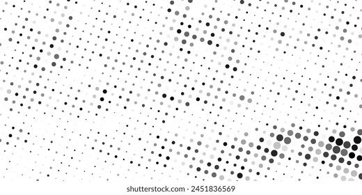 Anuncio de degradado de punto azul sin patrón sobre fondo blanco.