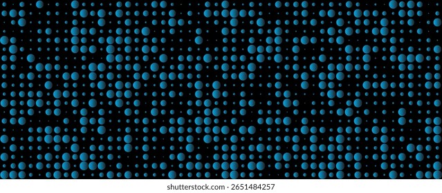 Ponto Randomus azul isolado em fundo preto.Ponto Randomus em fundo abstrato. Usável para plano de fundo de design - Ilustração de vetor