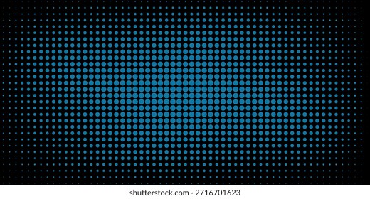 Ponto Randomus azul isolado em fundo preto.Ponto Randomus em fundo abstrato. Usável para plano de fundo de design - Ilustração de vetor

