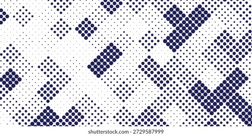 Fondo abstracto cuadrado de punto azul