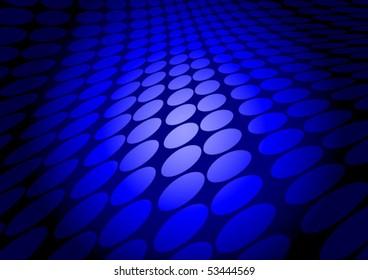 Blue doted abstract floor