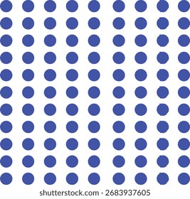 Puntos azules dispuestos en una cuadrícula sobre un patrón de círculos de fondo blanco