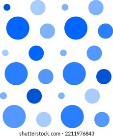 Blue dots. Blue bubbles vector illustration