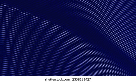 blue dots dynamic particles, tech background vector
