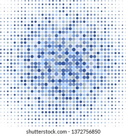 Blue dots on a white background