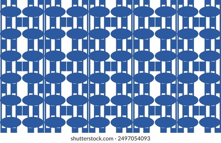 Blue dots oval colorful background, Abstract background with vintage color strip vertical lines endless pattern, seamless replete, design for fabric printing or retro background