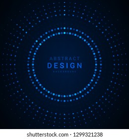 Blue dots vector background