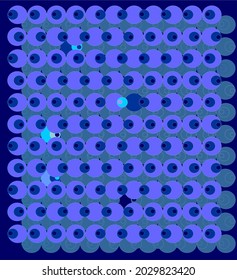 Blue dots vector as background for book cover, social media and others
