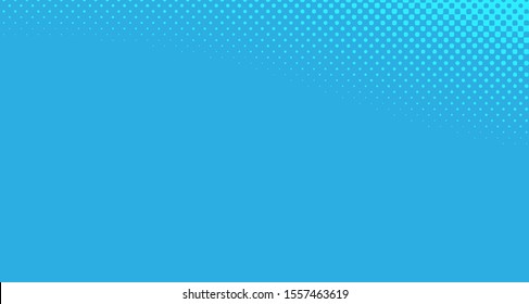 
Blue dotted background. Abstract polka dot background with halftone dots design. Gradient halftone pop art retro style comic. Vector illustration for sale banner. Eps 10.
