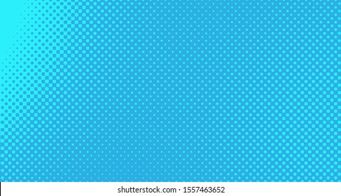 
Blue dotted background. Abstract polka dot background with halftone dots design. Gradient halftone pop art retro style comic. Vector illustration for sale banner. Eps 10.