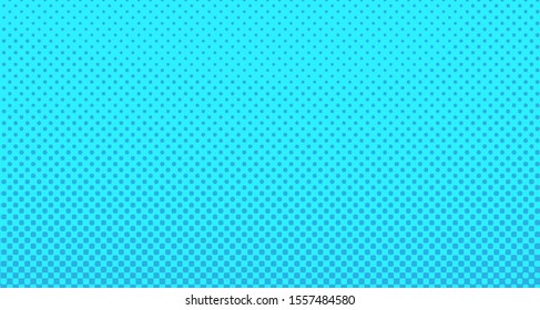 
Blue dotted background. Abstract polka dot background with halftone dots design. Gradient halftone pop art retro style comic. Vector illustration for sale banner. Eps 10.