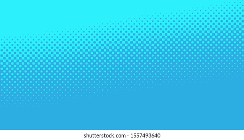 
Blue dotted background. Abstract polka dot background with halftone dots design. Gradient halftone pop art retro style comic. Vector illustration for sale banner. Eps 10.