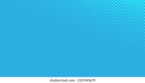 
Blue dotted background. Abstract polka dot background with halftone dots design. Gradient halftone pop art retro style comic. Vector illustration for sale banner. Eps 10.