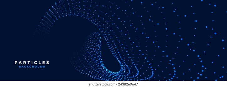 fondo de tecnología web de datos punteados azules para vector de investigación futurista